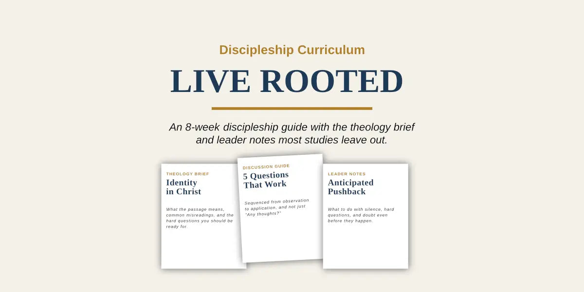 Following Jesus: What It Means to Be a Disciple Rooted DIscipleship